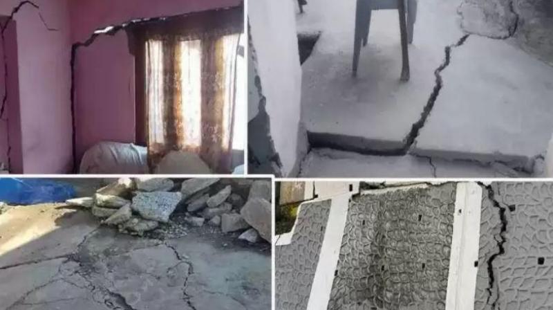 Uttarakhand: Landslides in Joshimath: More than 500 houses cracked Uttarakhand: Landslides in Joshimath: More than 500 houses cracked