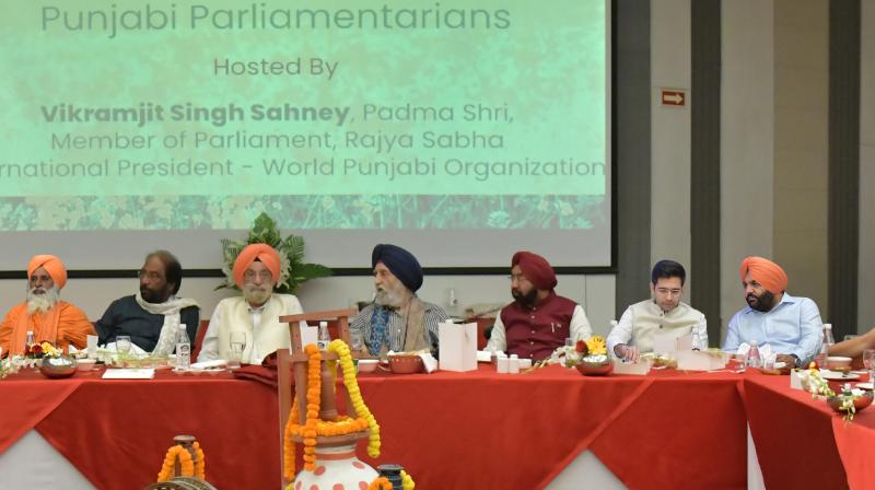  MP Vikramjit Sahni appealed to all the Punjabi MPs to unite for the interests of Punjab