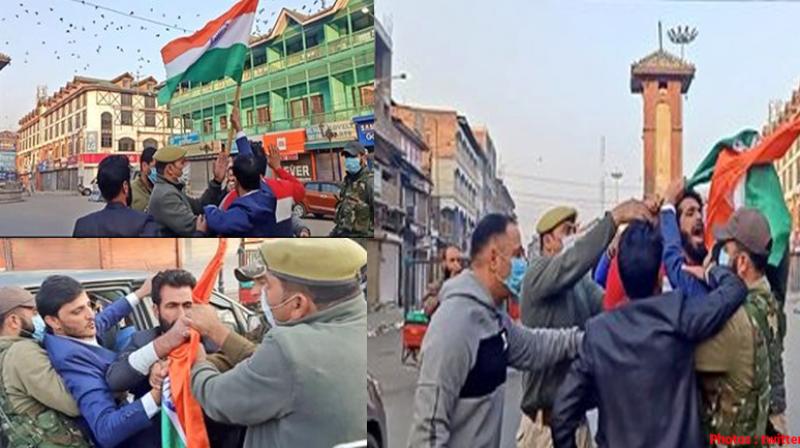 BJP is taking out 'Tiranga Yatra' in Jammu and Kashmir today against Mehbooba Mufti's statement