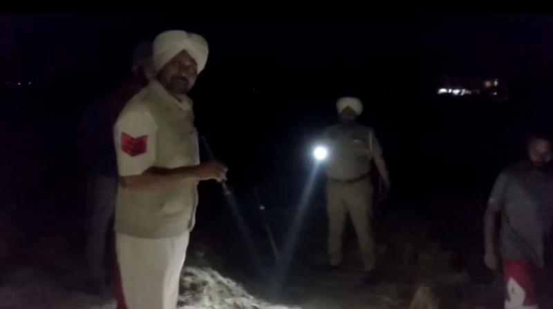 The farmer was brutally murdered behind the fence of the field The farmer was brutally murdered behind the fence of the field