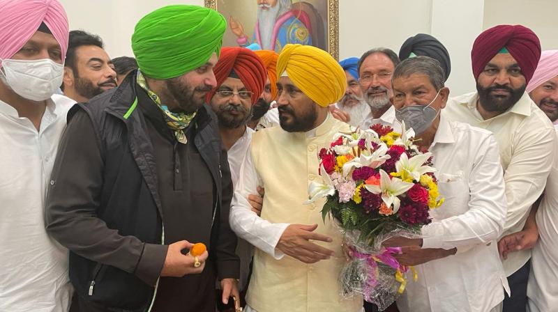 Charanjit Channi takes charge as Punjab CM Charanjit Channi takes charge as Punjab CM