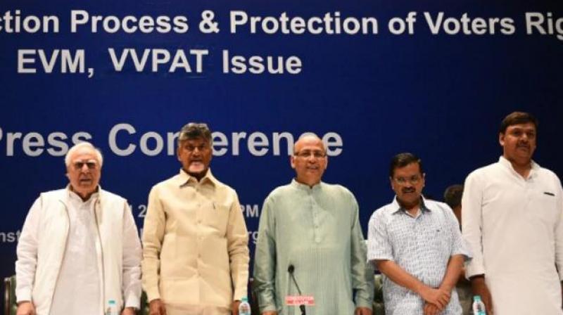 Opposition leaders question reliability of EVMs Opposition leaders question reliability of EVMs