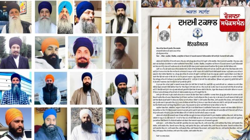 Taksali Singhs from Canada, America, England, Australia and Vienna wrote a letter to the Jathedar seeking action against Bhai Harnam Singh Khalsa.