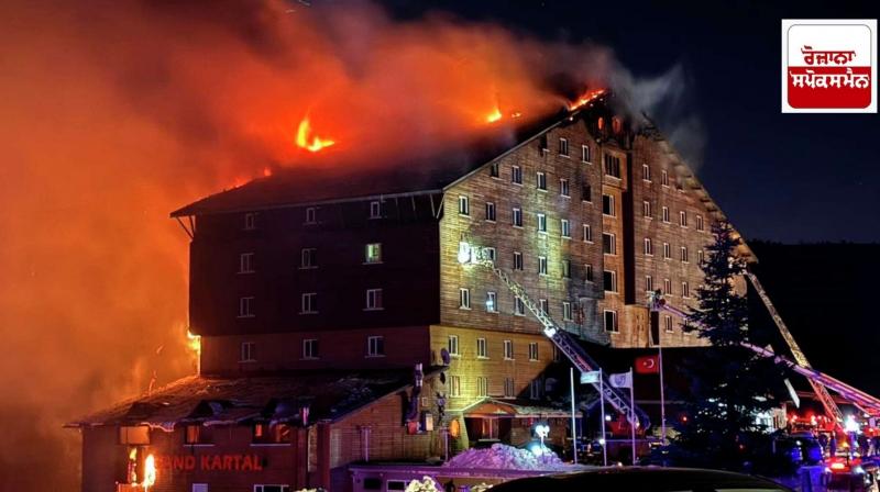 Fire breaks out in Turkish ski resort hotel,ten dead Fire breaks out in Turkish ski resort hotel,ten dead