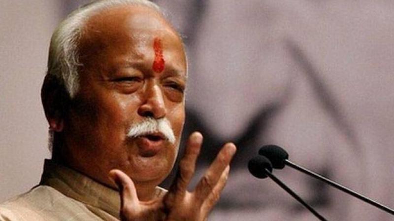 RSS chief Mohan Bhagwat attends a meeting of Muslim scholars
