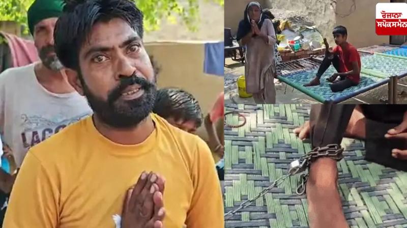 Parents chained their own son In Fazilka News Parents chained their own son In Fazilka News