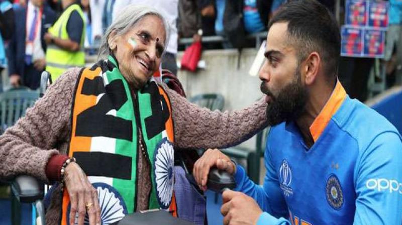 87 Year Old Fan with virat kohli