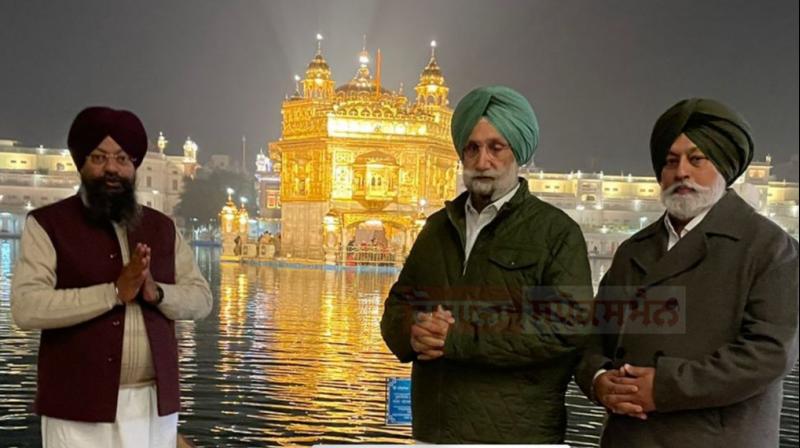 Deputy Chief Minister Randhawa at Sri Harmandir Sahib