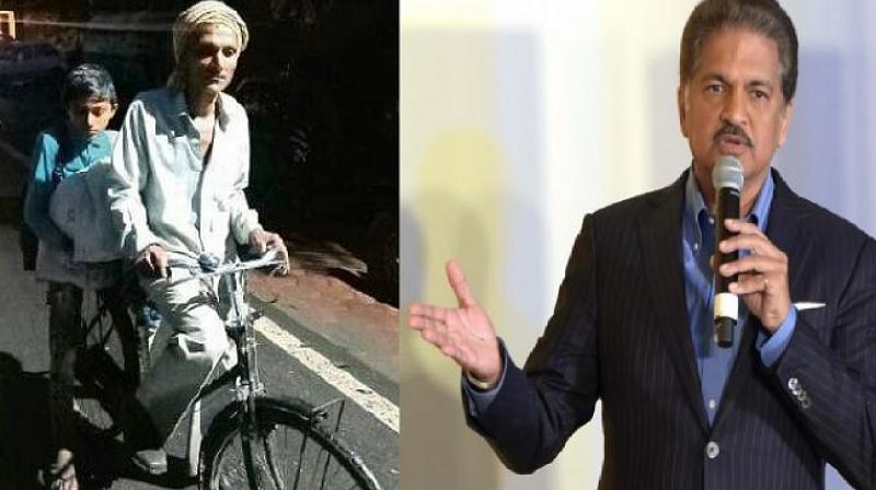 Anand Mahindra steps in to help MP boy whose father cycled 106 km Anand Mahindra steps in to help MP boy whose father cycled 106 km