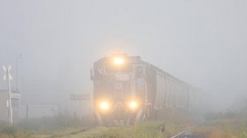 Train cancelled due to fog