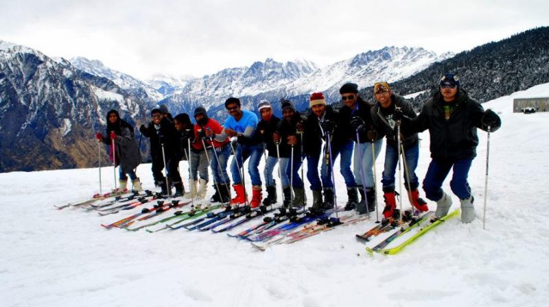 Skiing In Auli