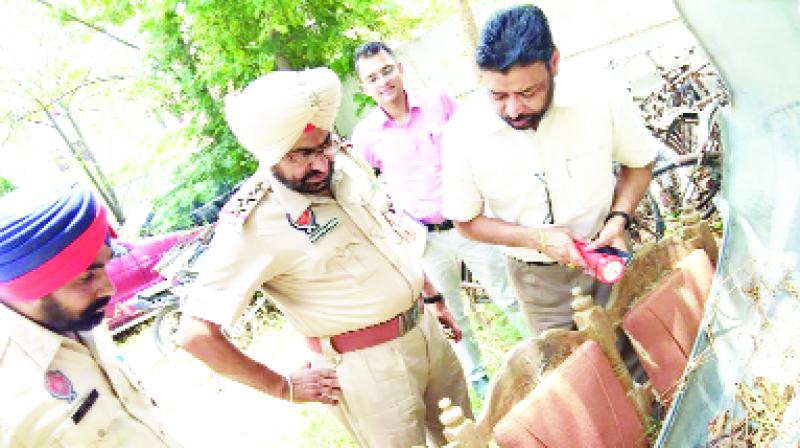 Health department Checking Larva in Police Line