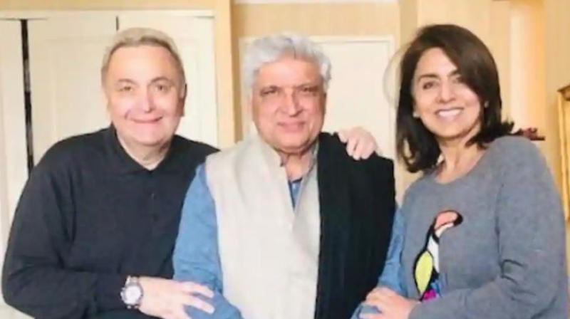 Javed Akhtar meet Rishi Kapoor Javed Akhtar meet Rishi Kapoor