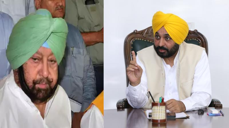 captain Amarinder Singh, CM Bhagwant Mann captain Amarinder Singh, CM Bhagwant Mann