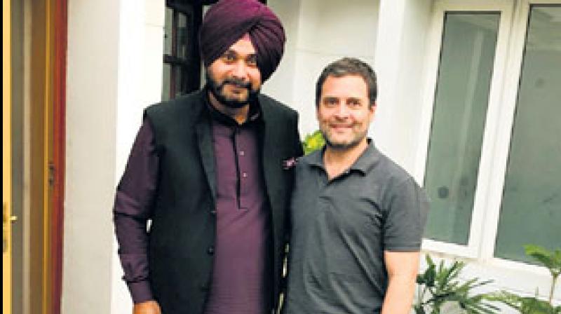 navjot singh sidhu met rahul gandhi navjot singh sidhu met rahul gandhi