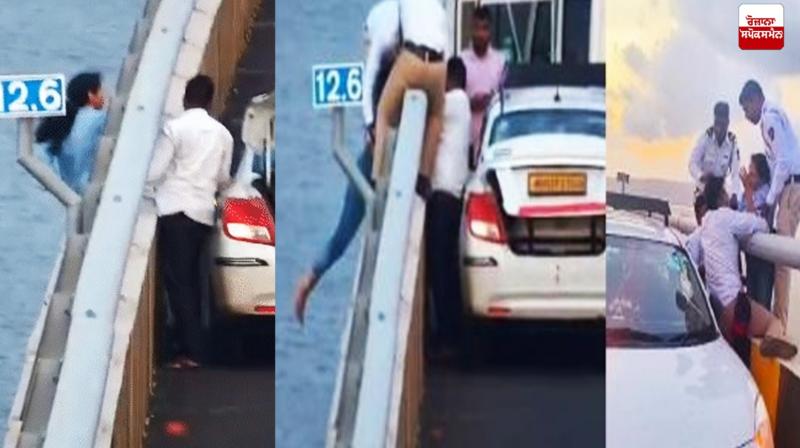 Mumbai Police saves woman from suicide attempt news Mumbai Police saves woman from suicide attempt news
