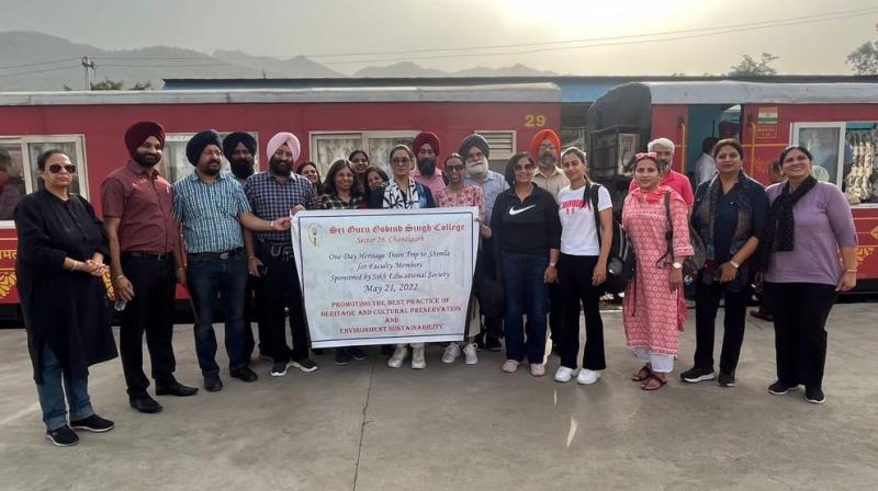 SGGSC Organises Heritage Train Trip from Kalka to Shimla for Faculty SGGSC Organises Heritage Train Trip from Kalka to Shimla for Faculty