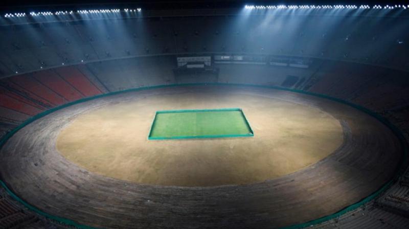 ICC shows a glimpse of the largest cricket ground in the world being built in India ICC shows a glimpse of the largest cricket ground in the world being built in India