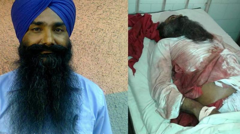 attacked on Harkrishan Bhagwan Singh's brother attacked on Harkrishan Bhagwan Singh's brother