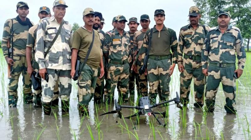 Drone shot down by BSF along Pakistan border Drone shot down by BSF along Pakistan border