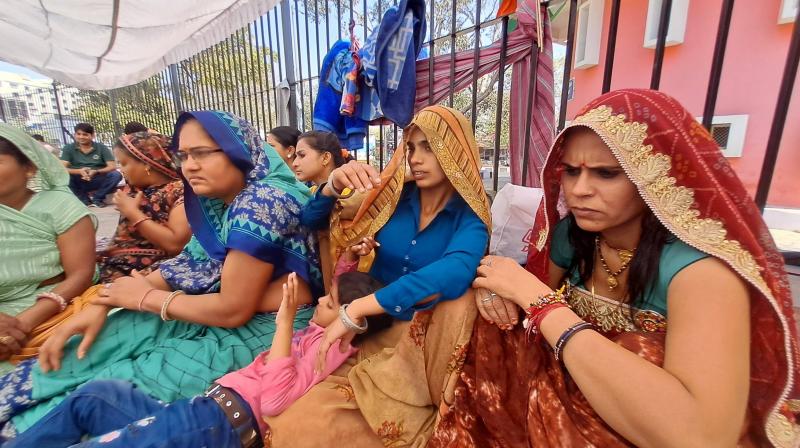BJP Leader Detained From Pulwama Widows' Jaipur Protest BJP Leader Detained From Pulwama Widows' Jaipur Protest