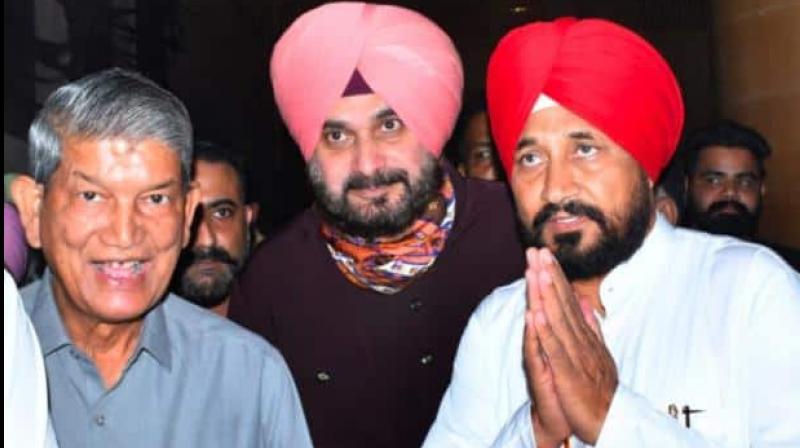 Harish Rawat - Navjot Sidhu - Charanjit Channi