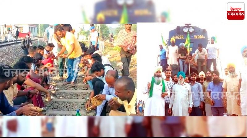Farmers serve langar during Bharat Bandh 