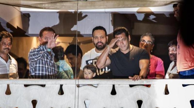 Salman Khan in balcony 