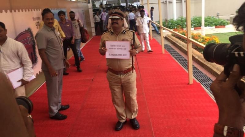 NCP mlc dressed like hemant karkare to protest sadhvi pragya thakur statement