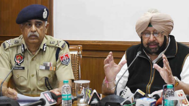 CM Captain Amarinder Singh and DGP Suresh Arora CM Captain Amarinder Singh and DGP Suresh Arora