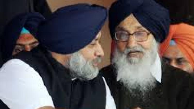 Sukhbir Badal and Parkash Singh Badal Sukhbir Badal and Parkash Singh Badal