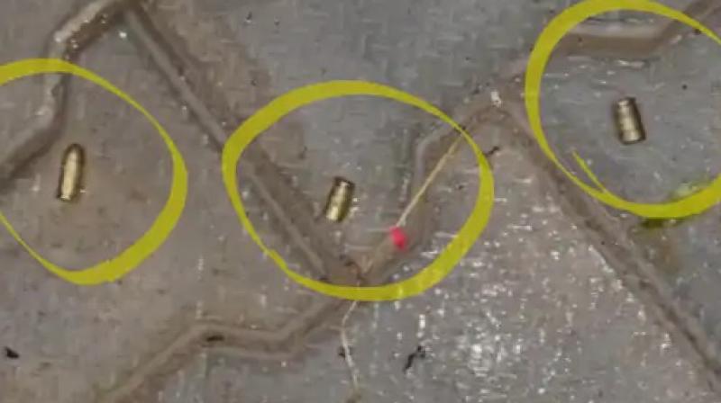 Shots fired outside the house over money transactions Shots fired outside the house over money transactions