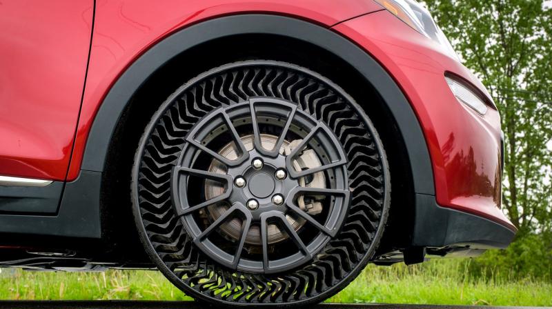 Michelin's Airless Wheel Which Does Not Puncture 