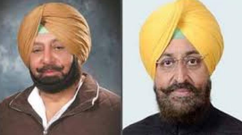 Captain Amrinder Singh and  Partap Singh Bajwa