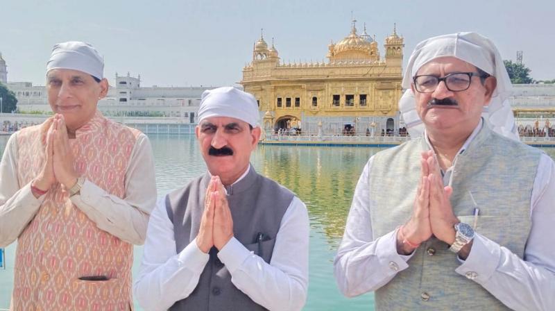 CM Sukhwinder Sukhu At Sri Darbar Sahib CM Sukhwinder Sukhu At Sri Darbar Sahib