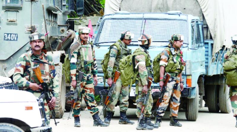 Jammu and Kashmir: Three terror piles in the competition
