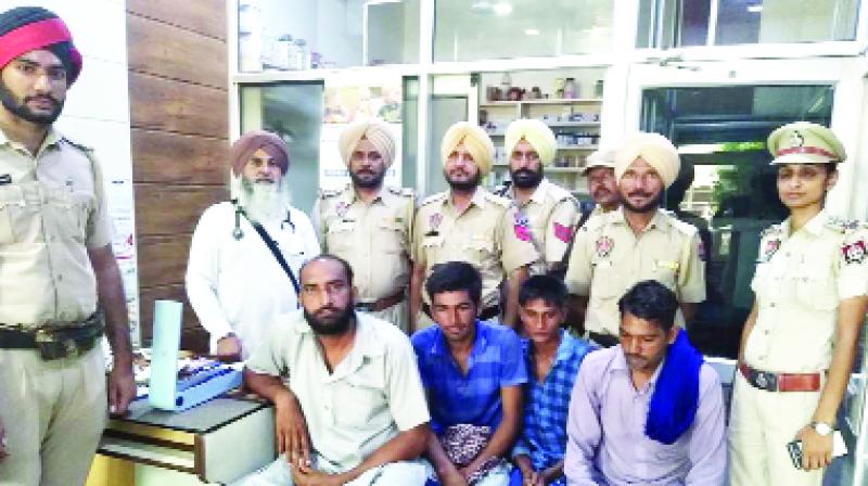 Sub Inspector Rajinder Singh With others