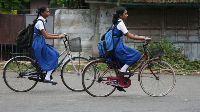 Now the trend of going to school on bicycle is increasing rapidly in the villages as well Now the trend of going to school on bicycle is increasing rapidly in the villages as well