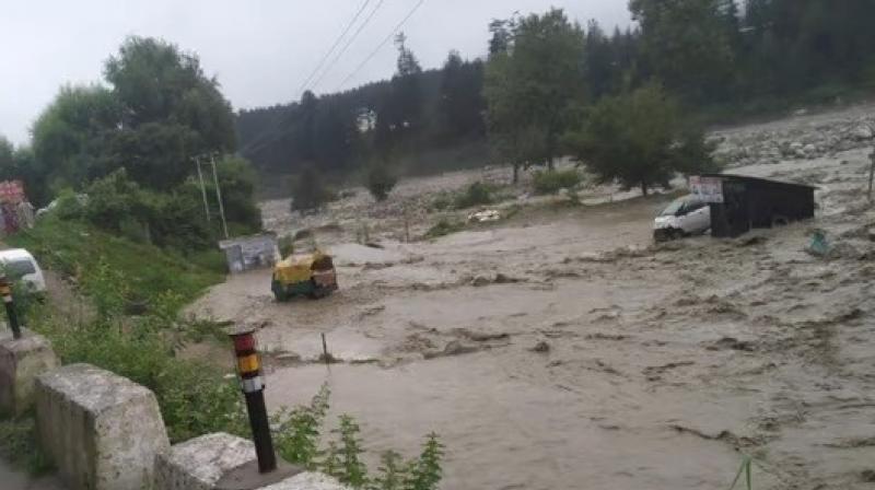 Cloudburst in Manali Cloudburst in Manali