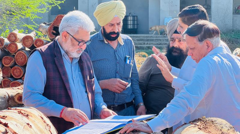 Forest Minister Lal Chand Kataruchak conducts surprise check of Mattewara Forest Depot Forest Minister Lal Chand Kataruchak conducts surprise check of Mattewara Forest Depot
