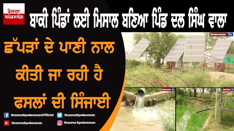 Village Dal Singh Wala : Irrigation with solar panel