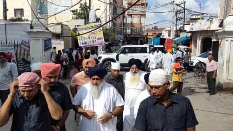 Panthak constituents are shocked by the sudden appearance of Sukhbir Badal Panthak constituents are shocked by the sudden appearance of Sukhbir Badal