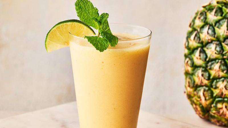 Pineapple shake is beneficial in summer