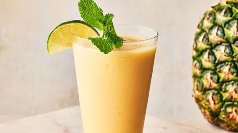 Pineapple shake is beneficial in summer Pineapple shake is beneficial in summer