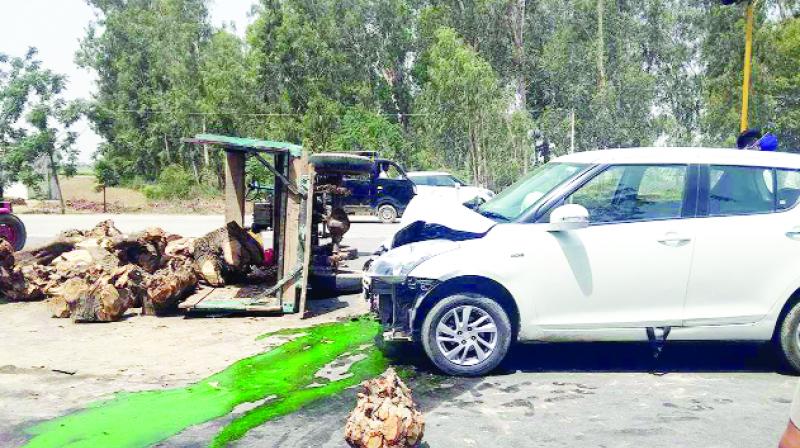 Car After The Collision Car After The Collision