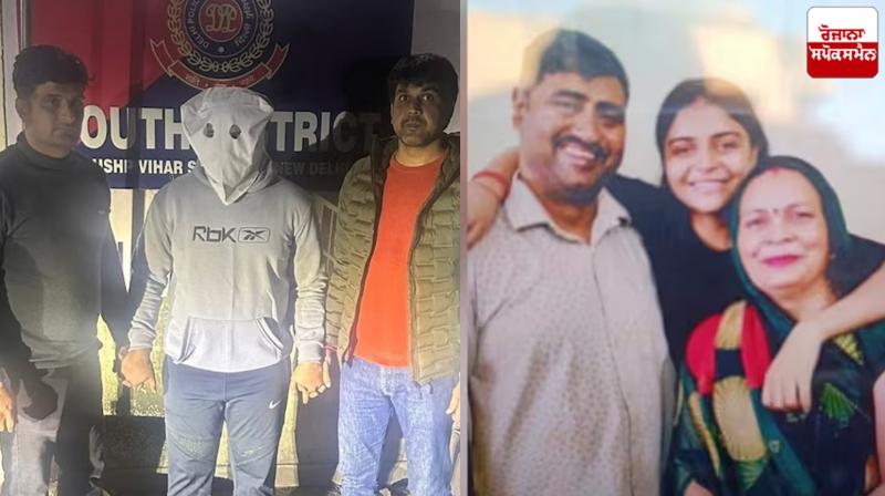 A 20-year-old youth was arrested on the charge of murdering his parents and sister in Delhi A 20-year-old youth was arrested on the charge of murdering his parents and sister in Delhi