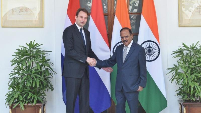NSA Ajit Doval met Geoffrey Van Leeuwen NSA Ajit Doval met Geoffrey Van Leeuwen