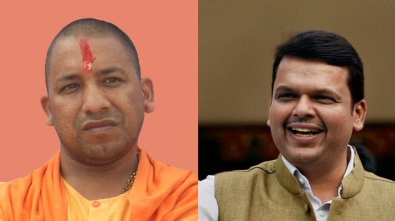 Yogi Adityanat & Devendra Fadnavis 