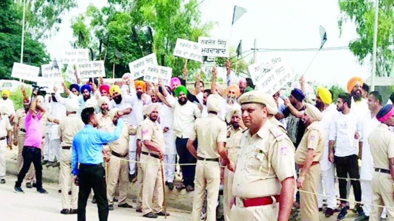 Farmers' organizations during protest Farmers' organizations during protest