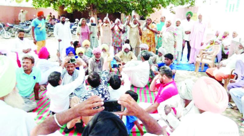 Disabled people during protest